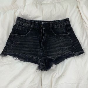 ZARA denim booty shorts